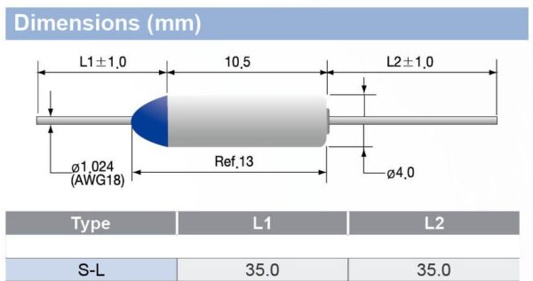 Thermal Fuse Cutoff specifications