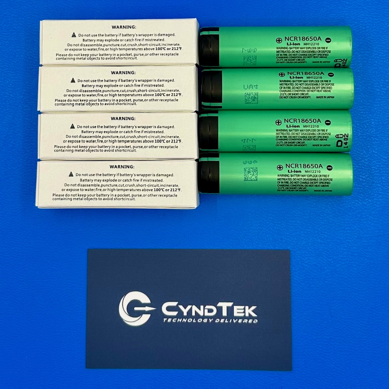 Panasonic NCR18650A 18650 Lithium-Ion Battery 3.6V 3100mAh Flat Top 4-Pack - Image 1